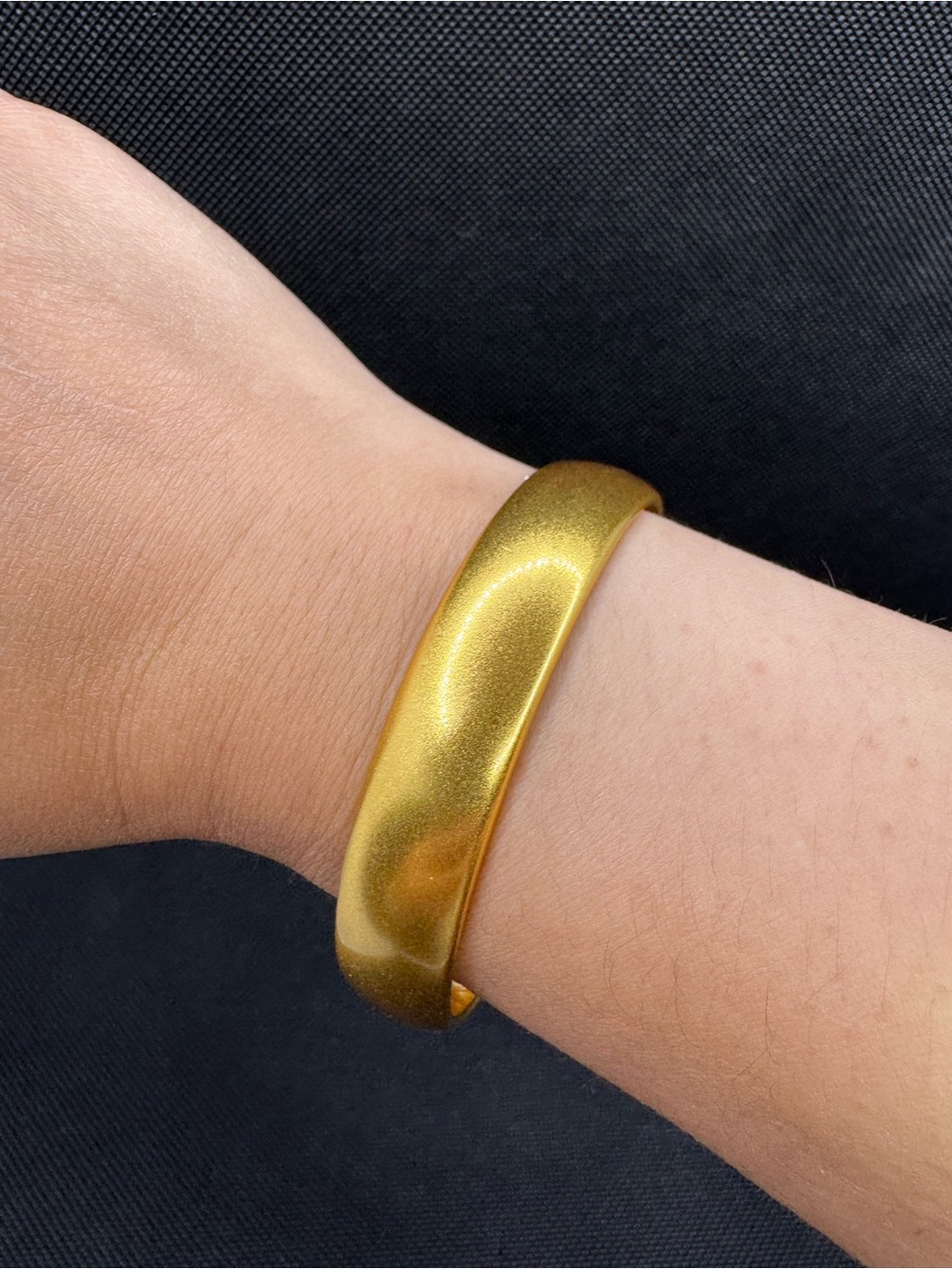 24K Gold Plated Chunky Bangle/Cuff 2.5”